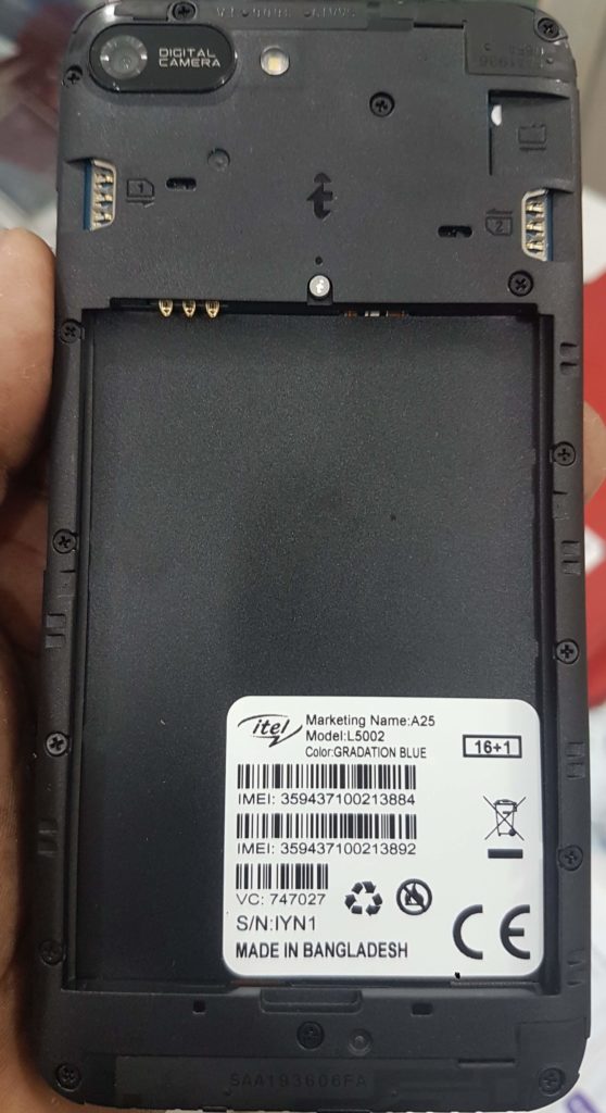 Itel A25 Flash File Without Password