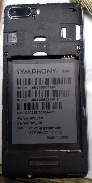 Symphony G100 Flash File Care Firmware 100%Tested