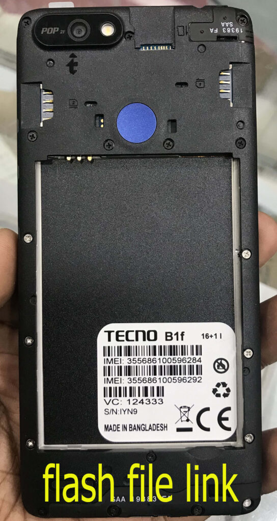 Tecno B1F Flash File Care Stock Rom Firmware