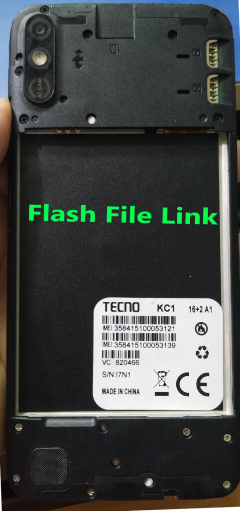 Tecno KC1 Flash File [Firmware] Frp Hang Fix Rom