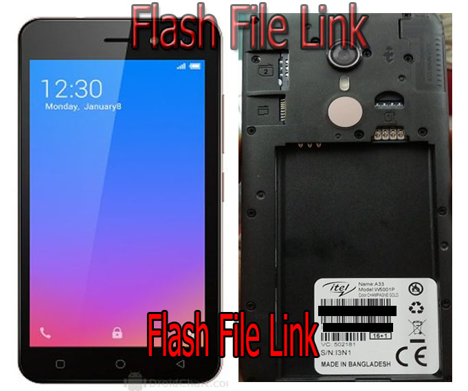 Itel A33 W5001P Flash File Without Password