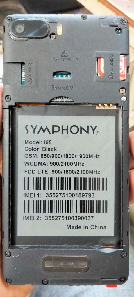 Symphony i65 Flash File V13 All Version Firmware