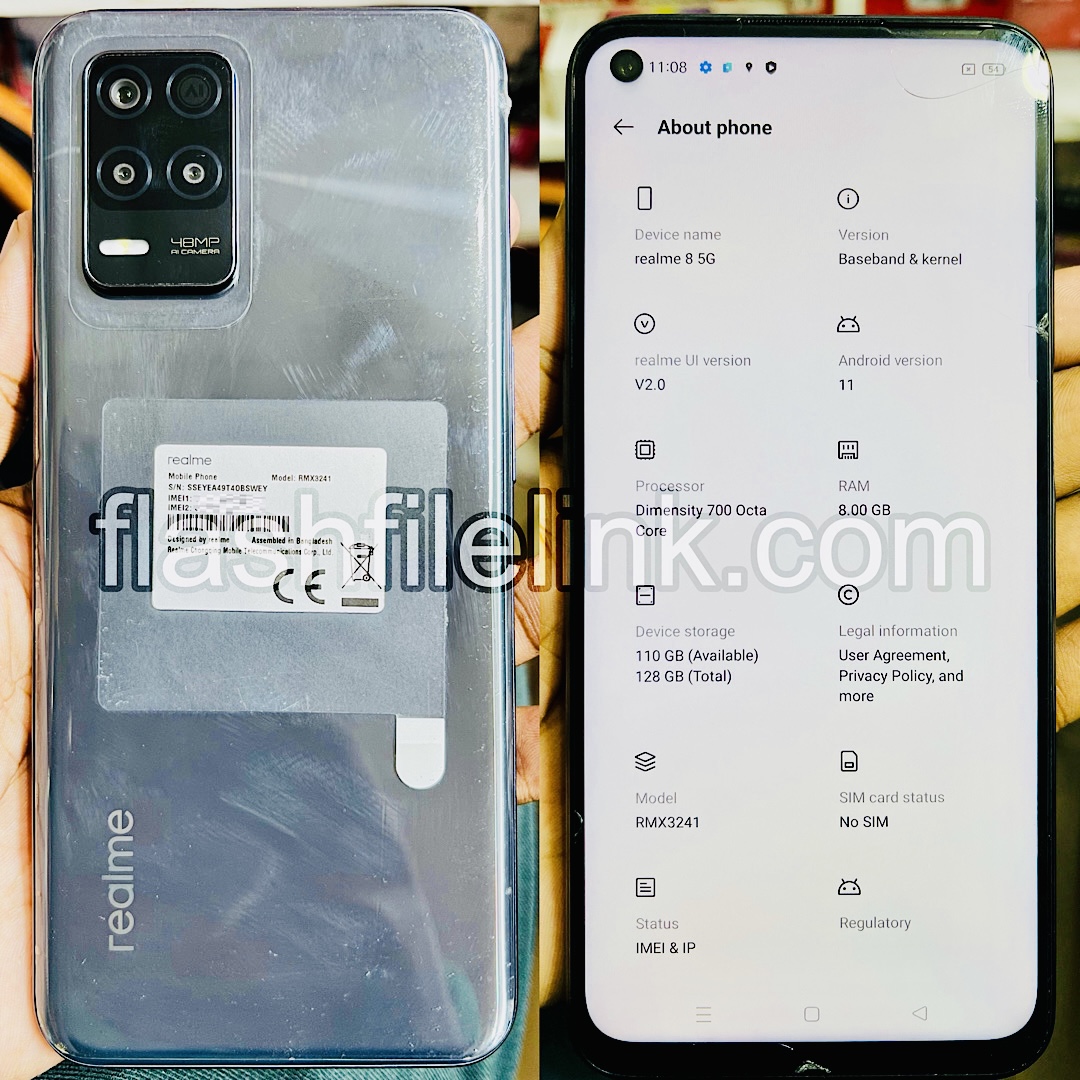 Realme 8 5G RMX3241 [Scatter File] Dead Boot Fix / Hang Logo Firmware