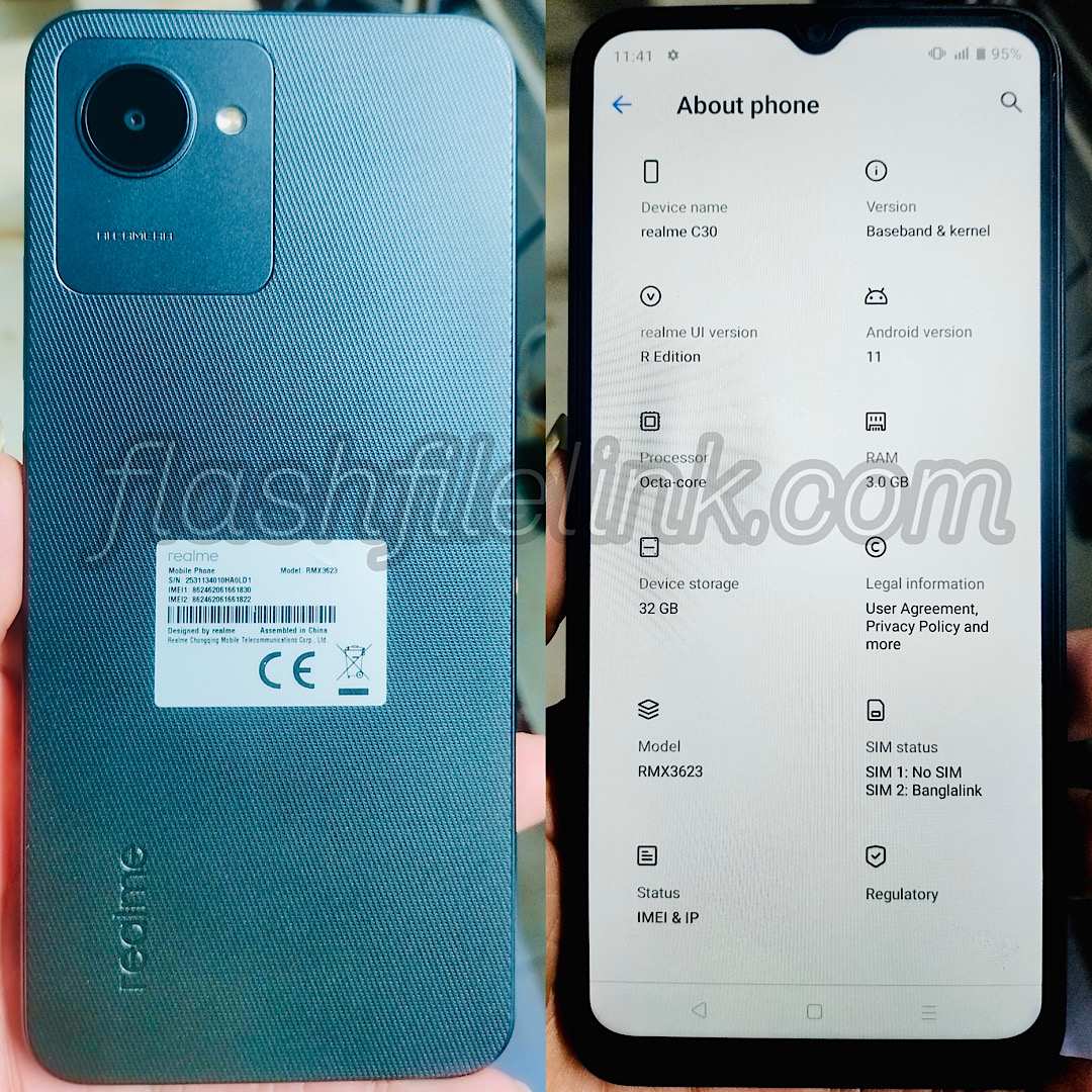 Realme C30 RMX3623 Flash File SPD Hang Logo Dead Fix Firmware