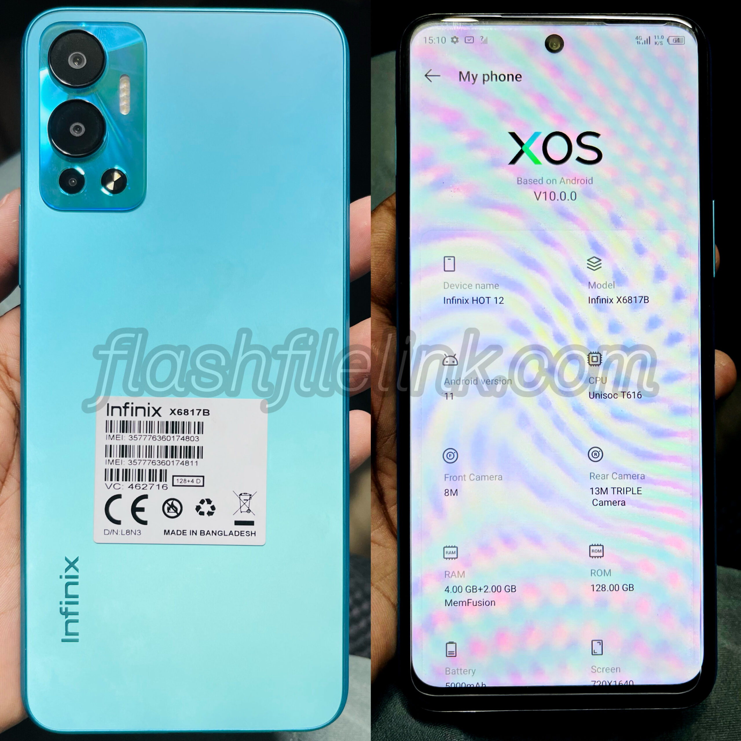 Infinix Hot 12 X6817 Flash File MTK Hang Logo, Dead Fix Firmware