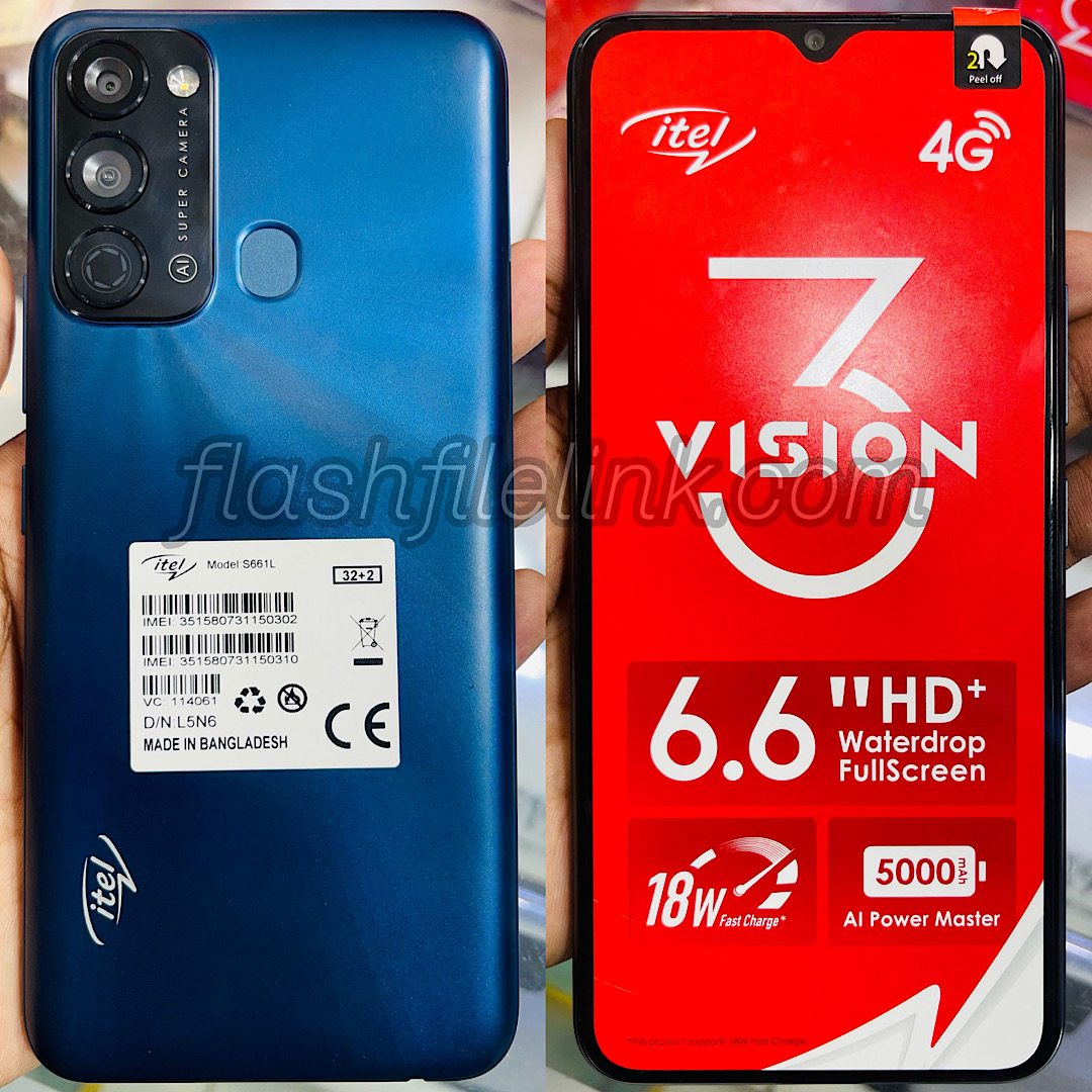 Itel Vision 3 S661L Flash File (Hang Logo, Dead Fix) Firmware